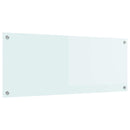 vidaXL Konyhai splashback Fehér 100 x 40 cm edzett üveg