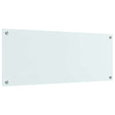 vidaXL Konyhai splashback Fehér 100 x 40 cm edzett üveg