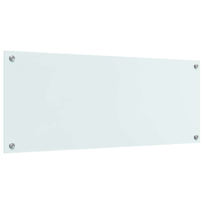vidaXL Konyhai splashback Fehér 100 x 40 cm edzett üveg