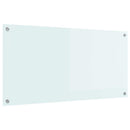 vidaXL Konyhai splashback Fehér 100 x 50 cm edzett üveg