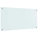 vidaXL Konyhai splashback Fehér 100 x 50 cm edzett üveg