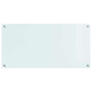 vidaXL Konyhai splashback Fehér 100 x 50 cm edzett üveg