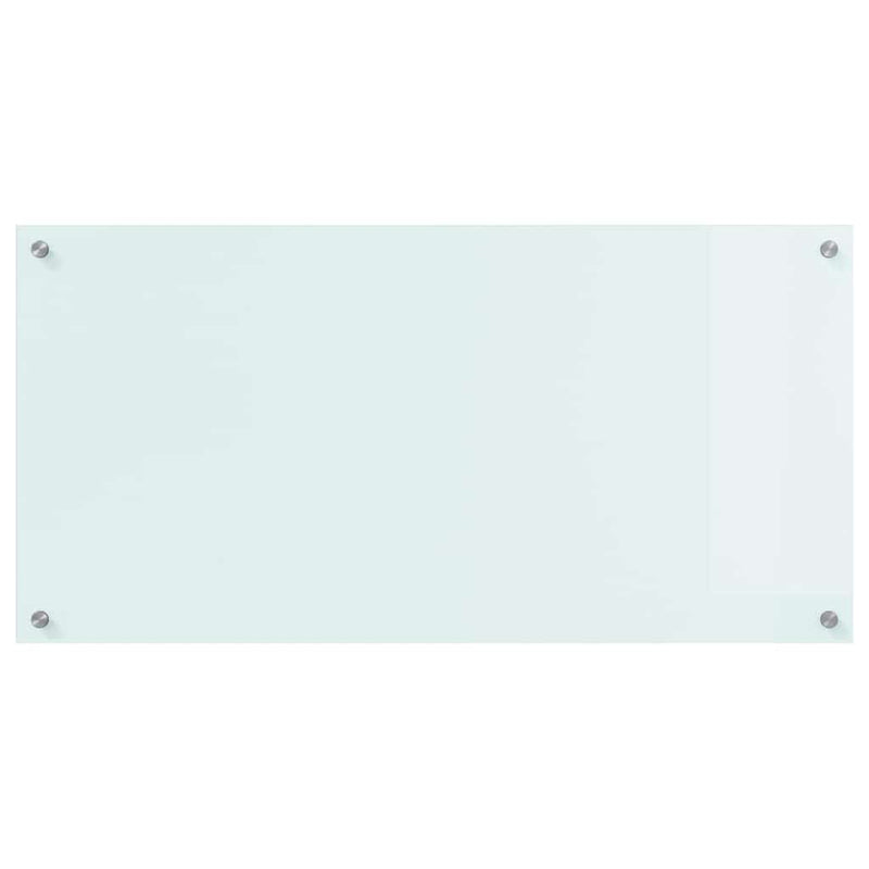 vidaXL Konyhai splashback Fehér 100 x 50 cm edzett üveg