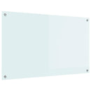 vidaXL Konyhai splashback Fehér 100 x 60 cm edzett üveg