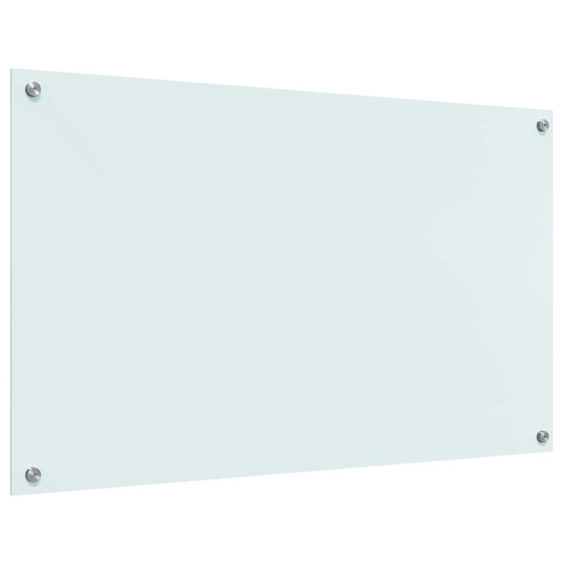 vidaXL Konyhai splashback Fehér 100 x 60 cm edzett üveg