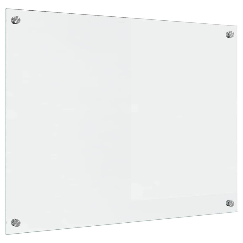 vidaXL Konyhai splashback Átlátszó 80 x 60 cm edzett üveg