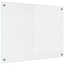 vidaXL Konyhai splashback Átlátszó 80 x 60 cm edzett üveg