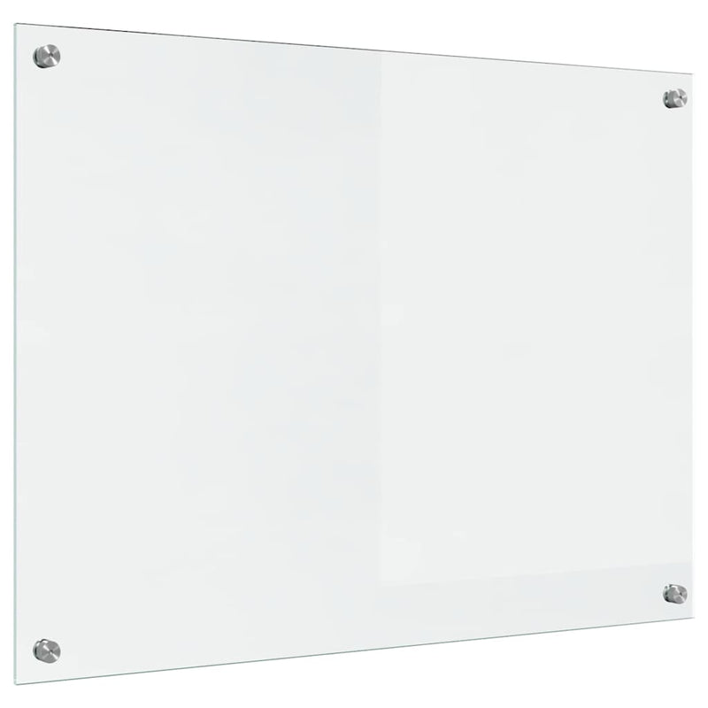 vidaXL Konyhai splashback Átlátszó 80 x 60 cm edzett üveg