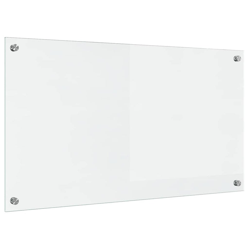 vidaXL Konyhai splashback Átlátszó 90 x 50 cm edzett üveg