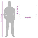 vidaXL Konyhai splashback Átlátszó 90 x 50 cm edzett üveg