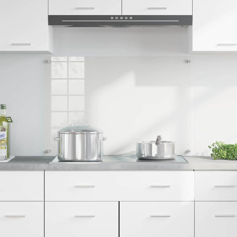 vidaXL Konyhai splashback Átlátszó 90 x 60 cm edzett üveg