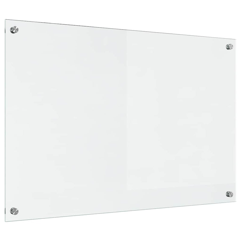 vidaXL Konyhai splashback Átlátszó 90 x 60 cm edzett üveg