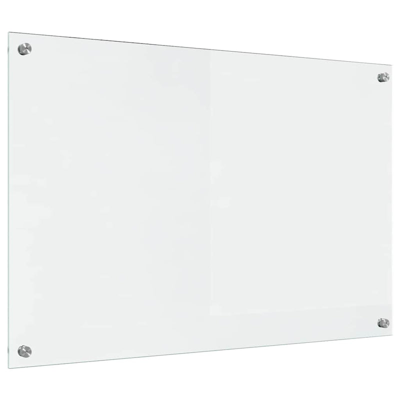 vidaXL Konyhai splashback Átlátszó 90 x 60 cm edzett üveg