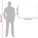 vidaXL Konyhai splashback Átlátszó 90 x 60 cm edzett üveg