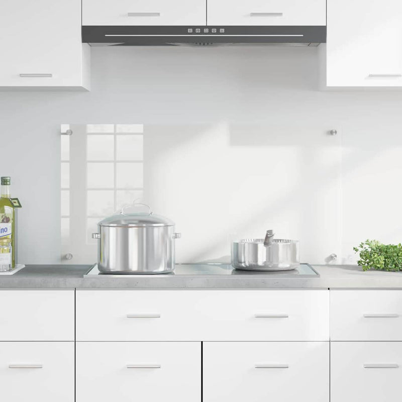 vidaXL Konyhai splashback Átlátszó 100 x 50 cm edzett üveg