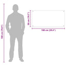 vidaXL Konyhai splashback Átlátszó 100 x 50 cm edzett üveg