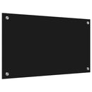 vidaXL Konyhai splashback Fekete 70 x 40 cm edzett üveg