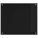 vidaXL Konyhai splashback Fekete 70 x 60 cm edzett üveg