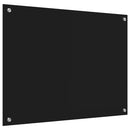 vidaXL Konyhai splashback Fekete 80 x 60 cm edzett üveg