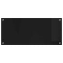 vidaXL Konyhai splashback Fekete 90 x 40 cm edzett üveg