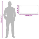 vidaXL Konyhai splashback Fekete 90 x 40 cm edzett üveg