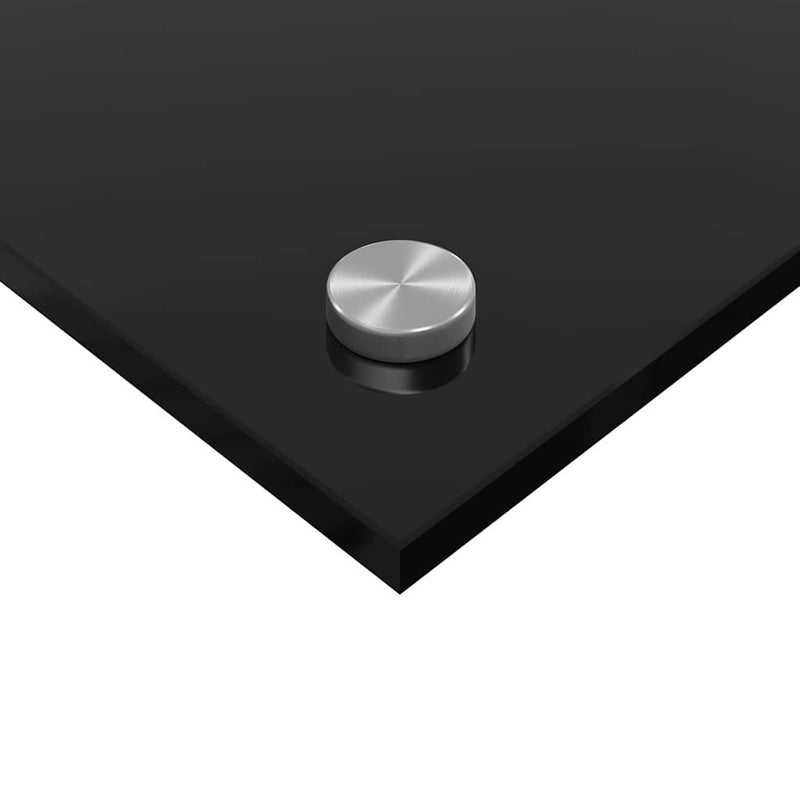 vidaXL Konyhai splashback Fekete 90 x 50 cm edzett üveg