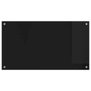 vidaXL Konyhai splashback Fekete 90 x 50 cm edzett üveg