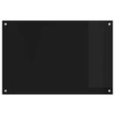 vidaXL Konyhai splashback Fekete 90 x 60 cm edzett üveg