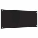 vidaXL Konyhai splashback Fekete 100 x 40 cm edzett üveg