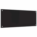vidaXL Konyhai hátfal Fekete 100 x 40 cm edzett üveg