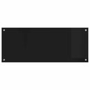 vidaXL Konyhai splashback Fekete 100 x 40 cm edzett üveg