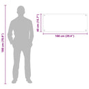 vidaXL Konyhai splashback Fekete 100 x 40 cm edzett üveg