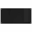 vidaXL Konyhai splashback Fekete 100 x 50 cm edzett üveg