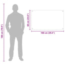 vidaXL Konyhai splashback Fekete 100 x 60 cm edzett üveg