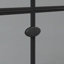 vidaXL Nyitott zuhanyfal Fekete és sötét átlátszó 70 x 190 cm