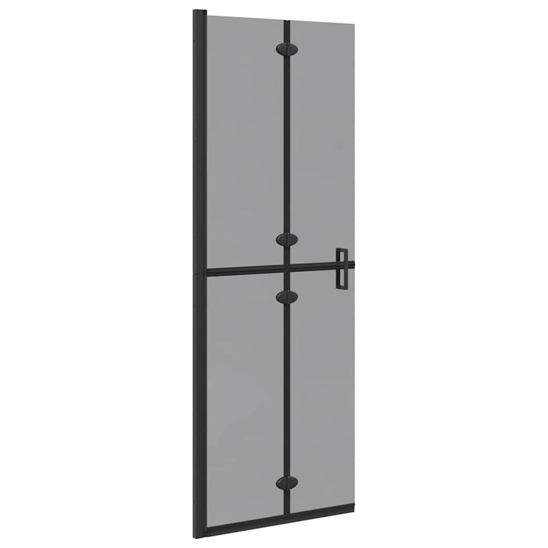 vidaXL Nyitott zuhanyfal Fekete és sötét átlátszó 70 x 190 cm