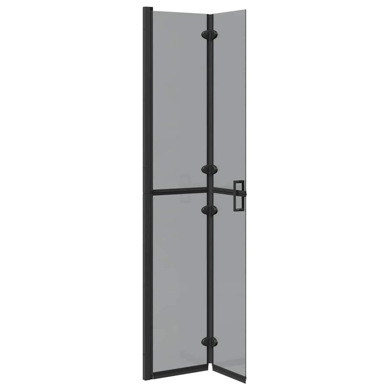vidaXL Nyitott zuhanyfal Fekete és sötét átlátszó 70 x 190 cm