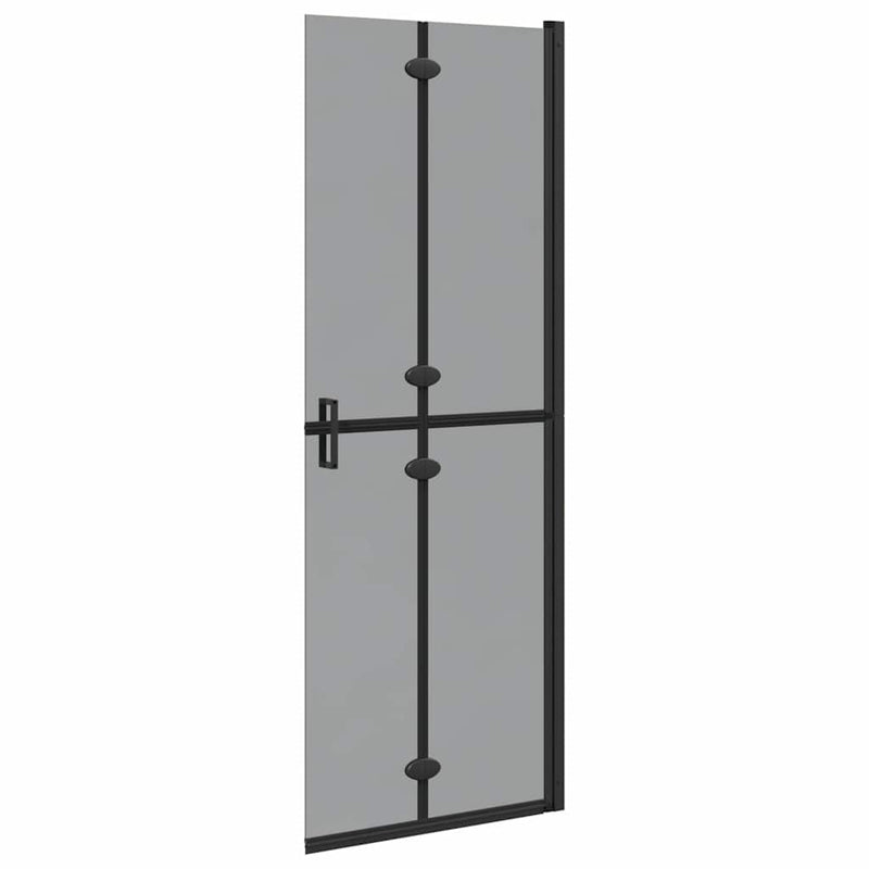 vidaXL Nyitott zuhanyfal Fekete és sötét átlátszó 70 x 190 cm