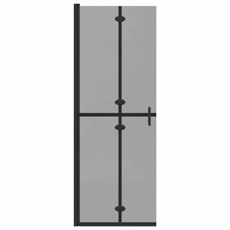 vidaXL Nyitott zuhanyfal Fekete és sötét átlátszó 70 x 190 cm