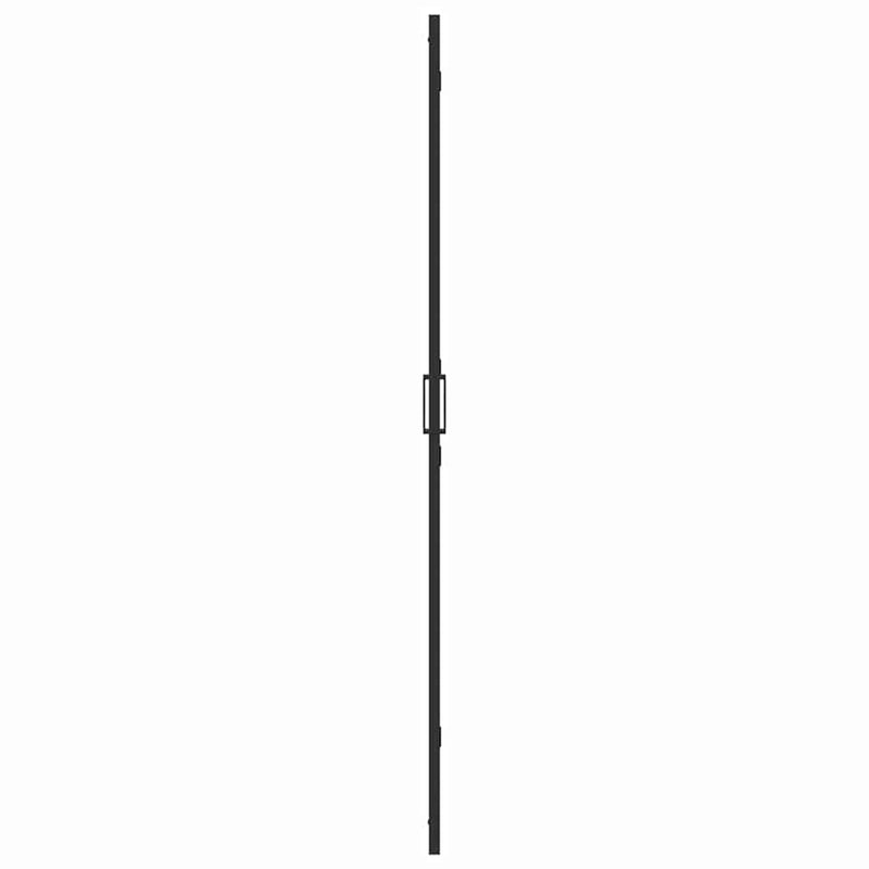 vidaXL Nyitott zuhanyfal Fekete és sötét átlátszó 90 x 190 cm
