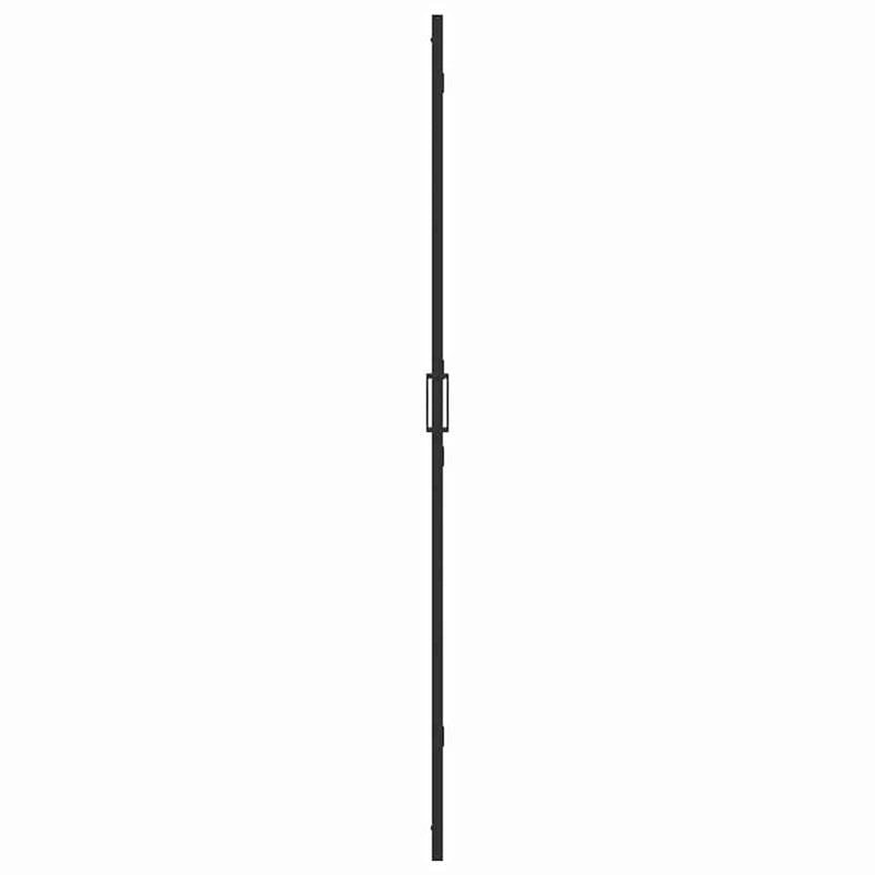 vidaXL Nyitott zuhanyfal Fekete és sötét átlátszó 100 x 190 cm