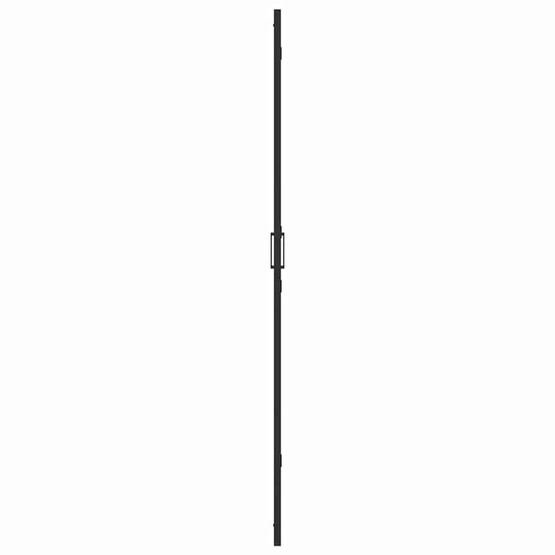vidaXL Nyitott zuhanyfal Fekete és sötét átlátszó 120 x 190 cm