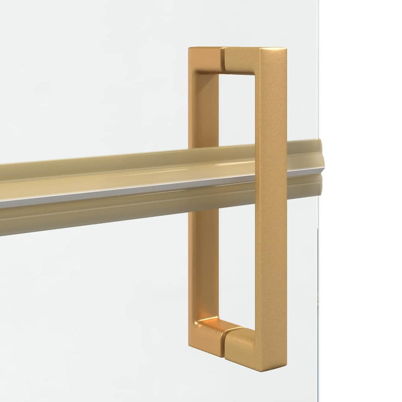 vidaXL Nyitott zuhanyfal Aranyszínű és átlátszó 70 x 190 cm