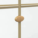 vidaXL Nyitott zuhanyfal Aranyszínű és átlátszó 70 x 190 cm