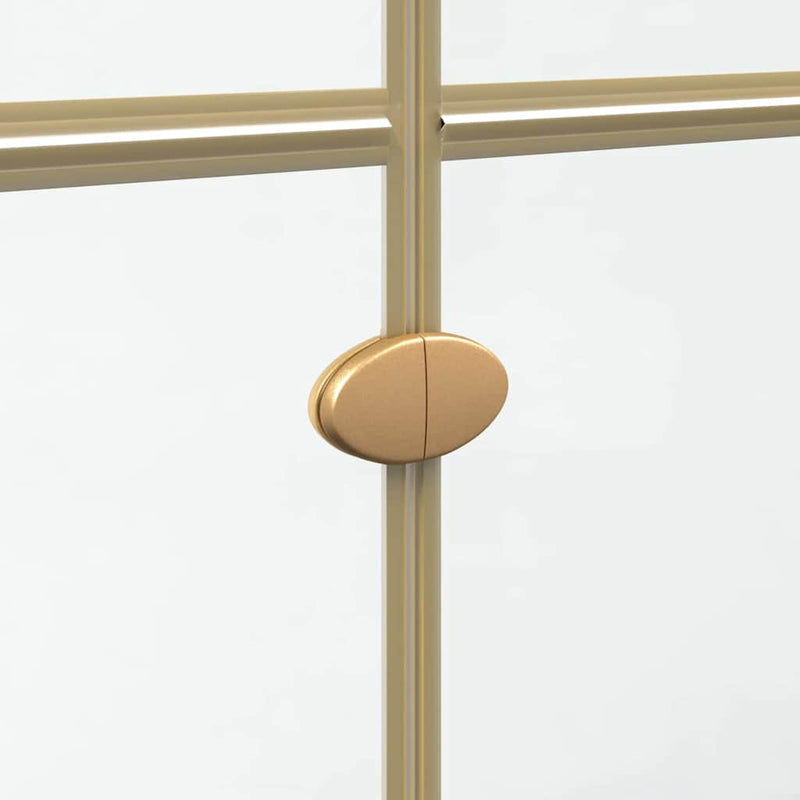 vidaXL Nyitott zuhanyfal Aranyszínű és átlátszó 70 x 190 cm
