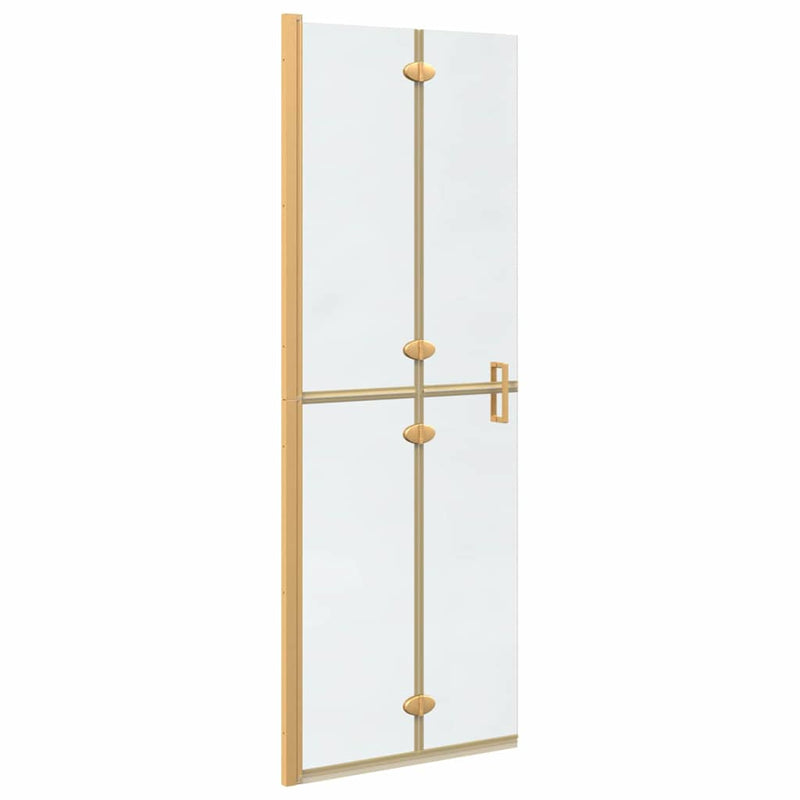 vidaXL Nyitott zuhanyfal Aranyszínű és átlátszó 70 x 190 cm