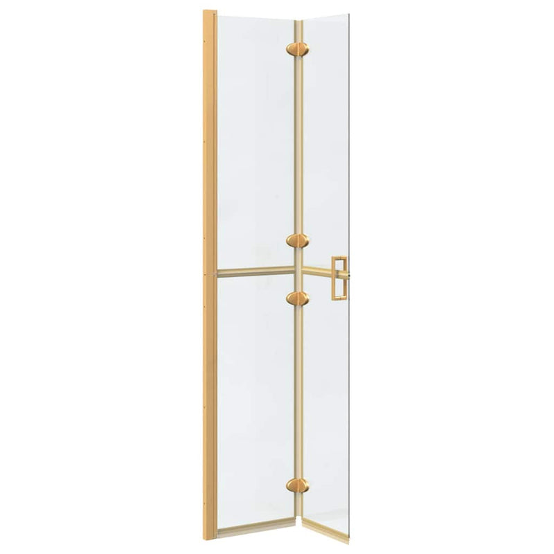 vidaXL Nyitott zuhanyfal Aranyszínű és átlátszó 70 x 190 cm