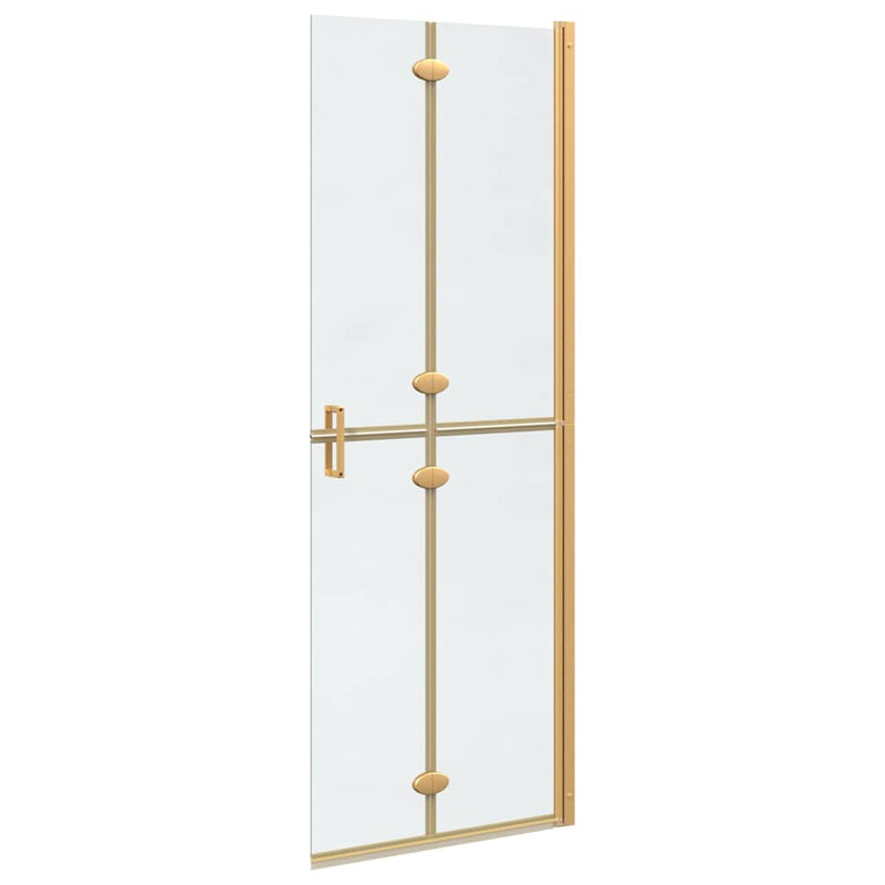 vidaXL Nyitott zuhanyfal Aranyszínű és átlátszó 70 x 190 cm