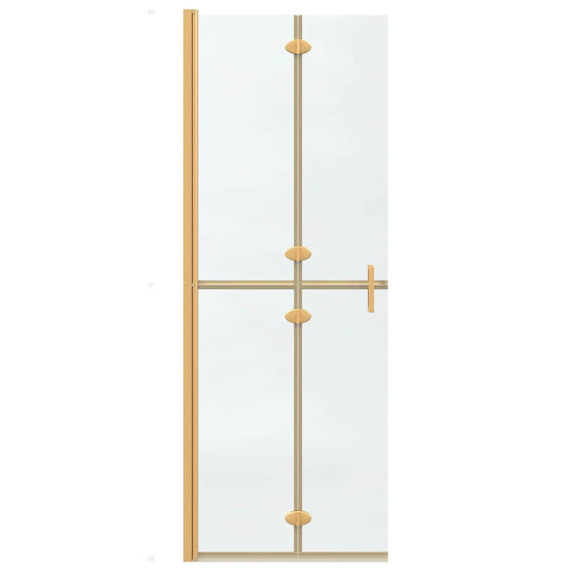 vidaXL Nyitott zuhanyfal Aranyszínű és átlátszó 70 x 190 cm