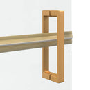 vidaXL Nyitott zuhanyfal Aranyszínű és átlátszó 90 x 190 cm